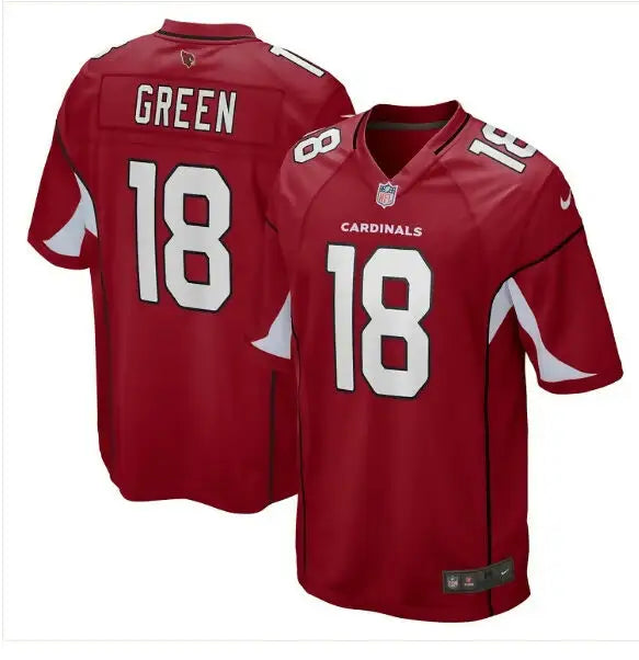 Red A.J. Green Arizona Cardinals Nike Game Jersey with 18 on front and back