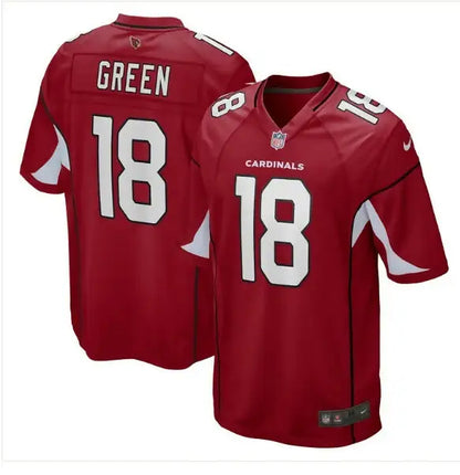 Red A.J. Green Arizona Cardinals Nike Game Jersey with 18 on front and back