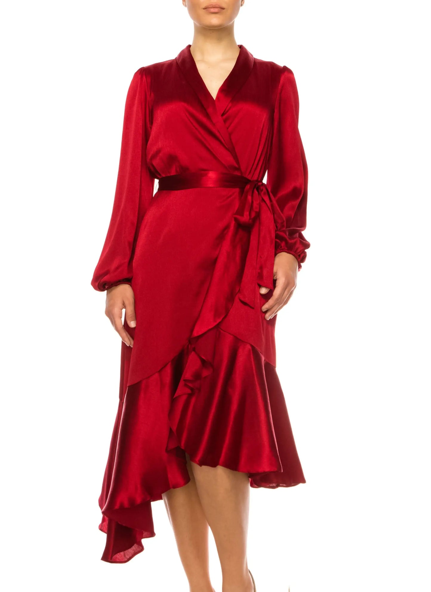 A+ Maison Tara Scarlet Midi LAST ONE! Cocktail Party Dress Small SIZE 6 Remaining! Women’s Apparel - 6 - Cocktail Dress