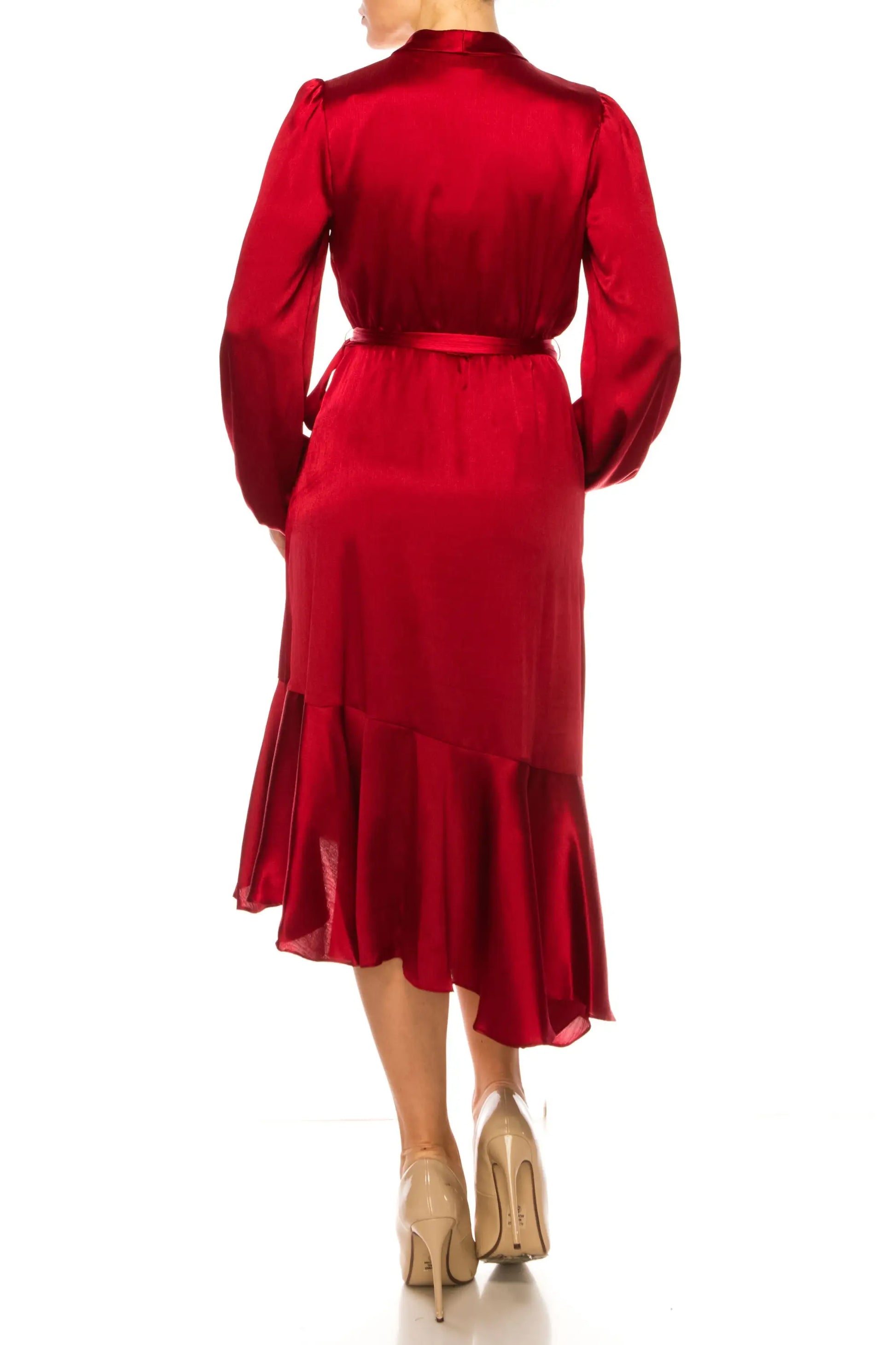 A+ Maison Tara Scarlet Midi LAST ONE! Cocktail Party Dress Small SIZE 6 Remaining! Women’s Apparel - 6 - Cocktail Dress