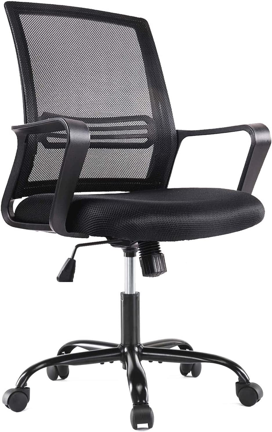 Ergonomic Mesh Office Chair with Armrests and Wheels-0
