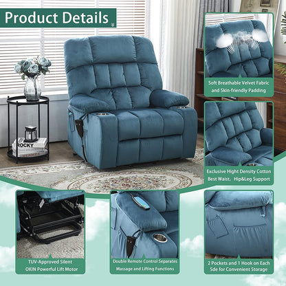 Lift Recliner Chair for Big and Tall Pregnant Woman-3