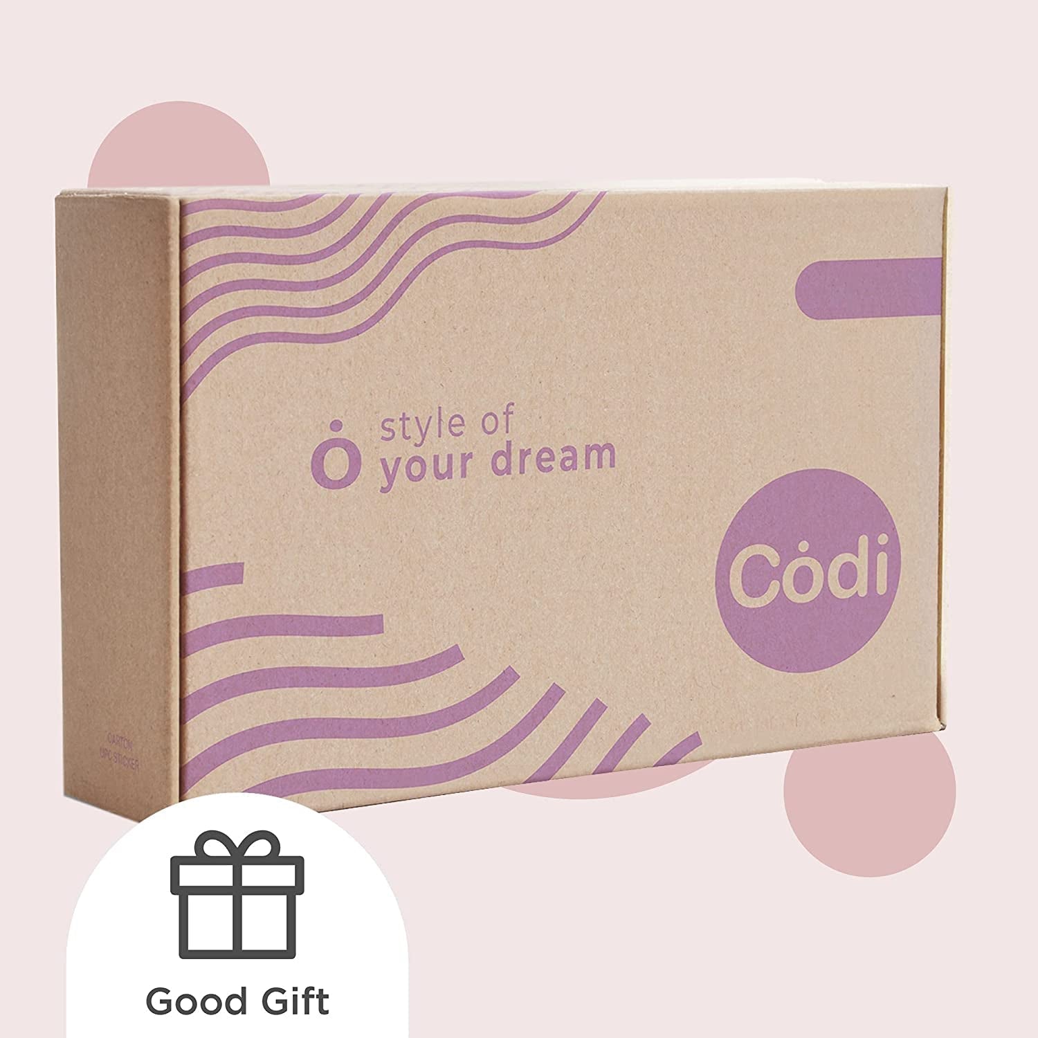 Ziggy Pink/Rose Gold Comforter Set for Full/Queen Bed-1