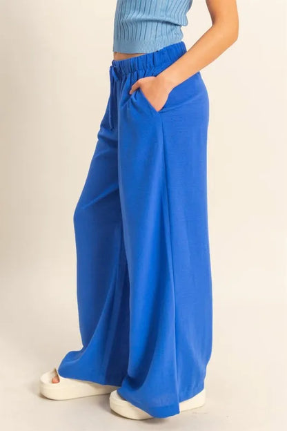 HYFVE Elasticized Waist Wide Leg Pants