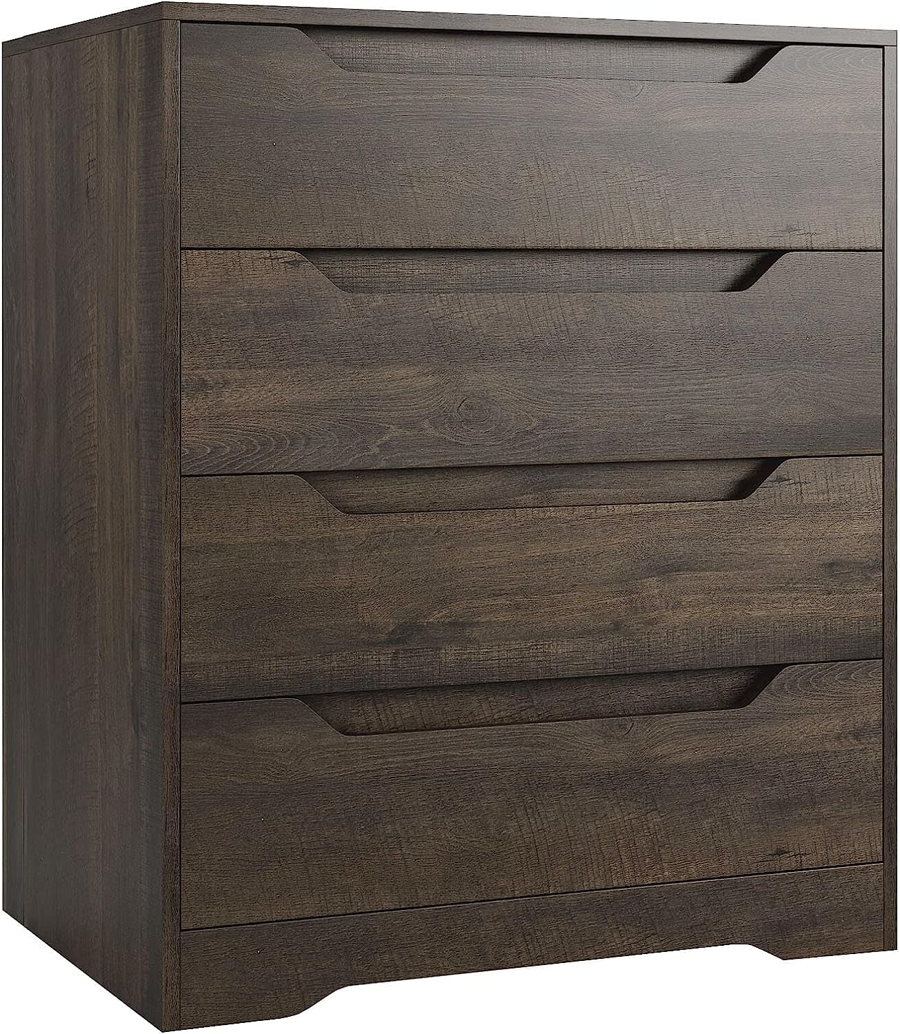Modern 4 Drawer Dresser with Cut-Out Handles-1