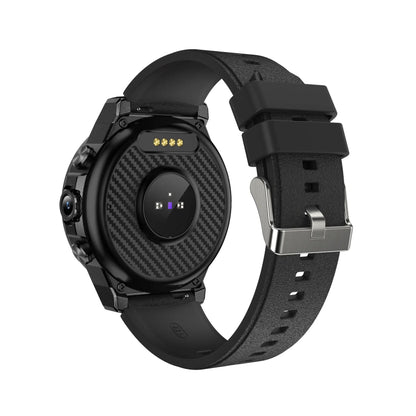 Black A5 Sim Smartwatch independent call video with textured back and heart rate sensor