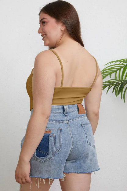 Basic Bae Full Size Round Neck Slim Cami Plus Size