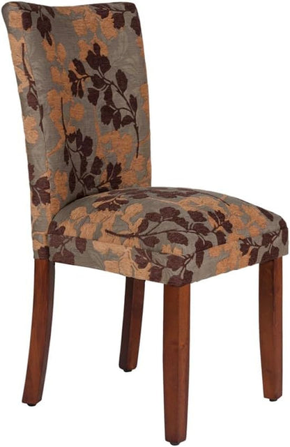 Home Decor | K1136-F975 | Classic Upholstered Parsons Dining Chair | Single Accent Dining Chair, Brown Woven-0