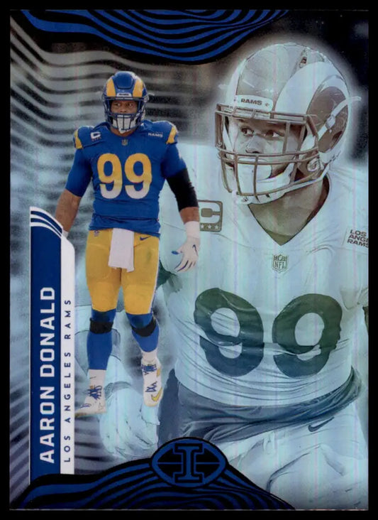 Aaron Donald football card from Panini Illusions 2022 Los Angeles Rams product
