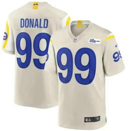Aaron Donald Los Angeles Rams Nike Game Jersey featuring #99 football jersey