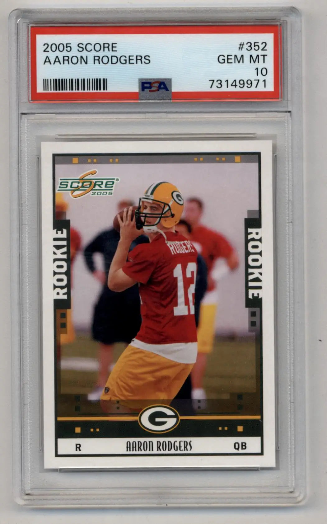Aaron Rodgers 2005 Score #352 PSA 10 Gem Mint - Singles