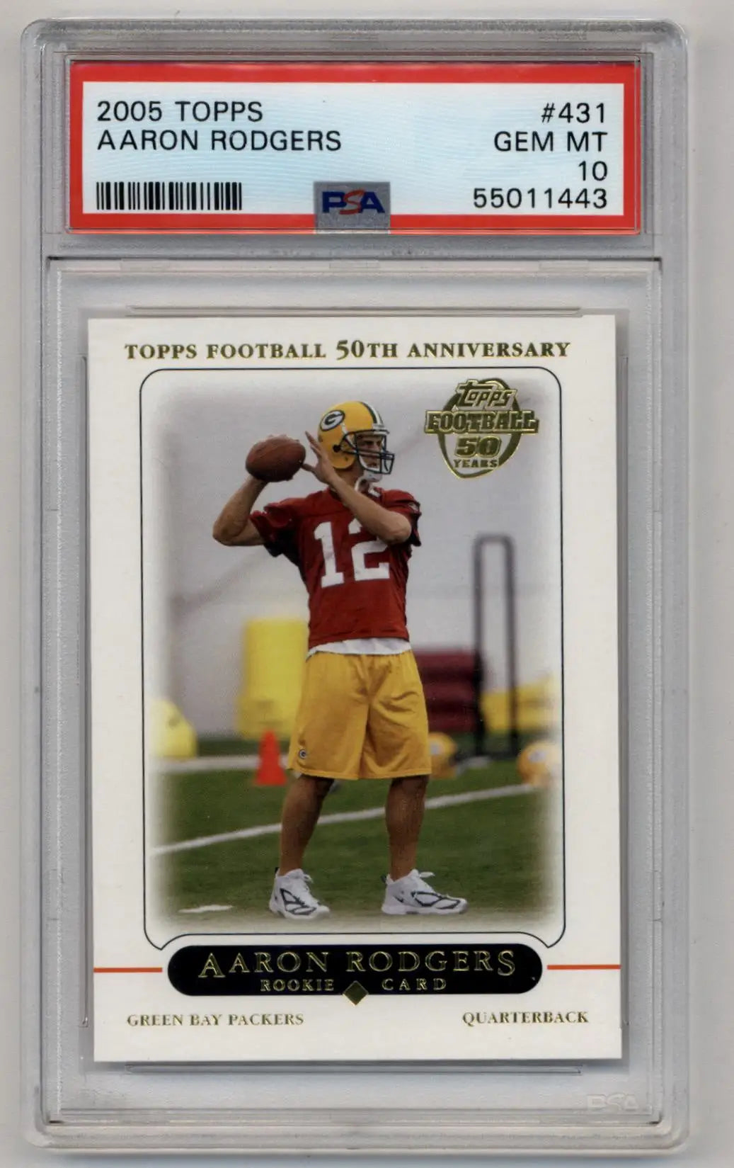 Aaron Rodgers 2005 Topps #431 PSA 10 Gem Mint 1443 - Singles