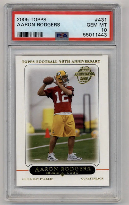 Aaron Rodgers 2005 Topps #431 PSA 10 Gem Mint 1443 - Singles