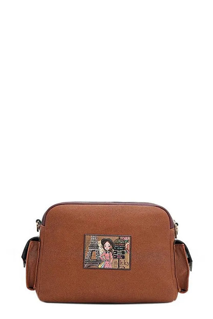 Nicole Lee USA Multi Pocket Messenger Bag