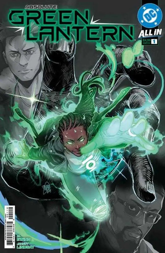 Absolute Green Lantern comic book cover by Jahnoy Lindsay from Absolute Green collection