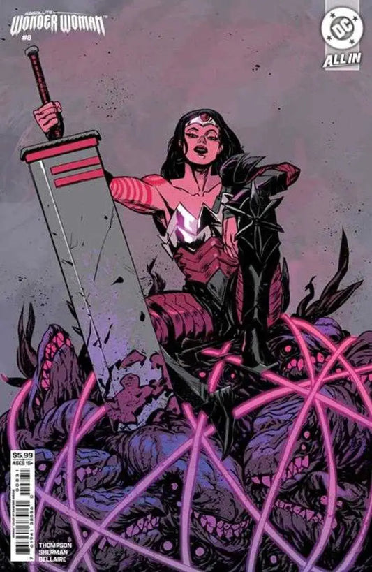 Wonder Woman comic book cover C Sanford Greene black box maze variant displayed in product