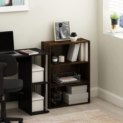 Pasir 3-Tier Open Shelf Bookcase, Amber Pine-1