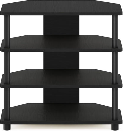 Turn-N-Tube Easy Assembly 4-Tier Petite Entertainment Center / TV Stand / TV Unit / TV Desk, Blackwood-4