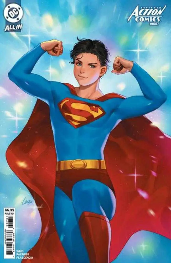 Superman comic book cover Skylar Patridge Action Comics Cover C Lesley Li Card Stock Variant