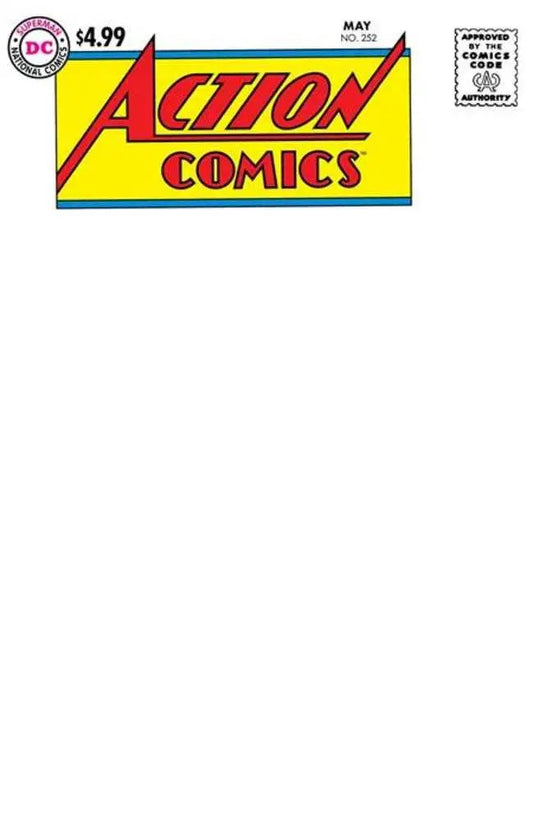 Action Comics #252 Facsimile Edition Cover C Blank Variant - Comics