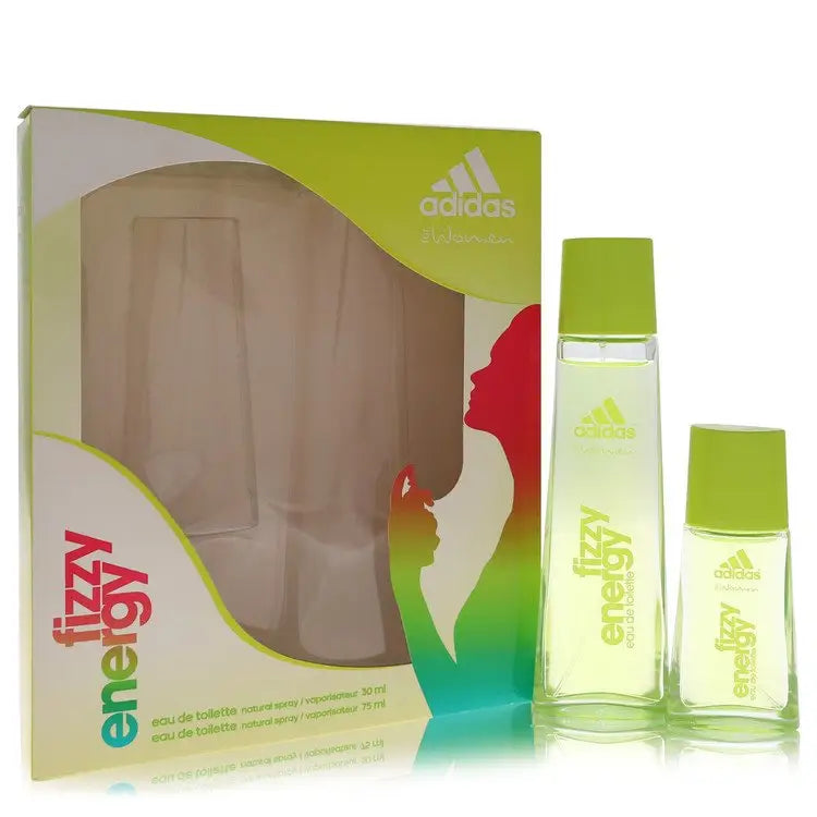 Adidas Fizzy Energy by Adidas - Gift Set -- 2.5 oz Eau De Toilette Spray + 1 oz Eau De Toilette Spray - Women / Medium