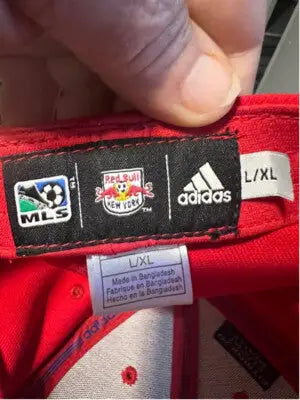 Red Bull Adidas baseball cap for men L/XL with MLS and Red Bull New York logos