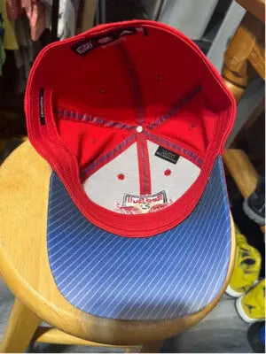 Red Bull baseball cap with a blue brim for men L/XL from Adidas Redbull Soccer Hat