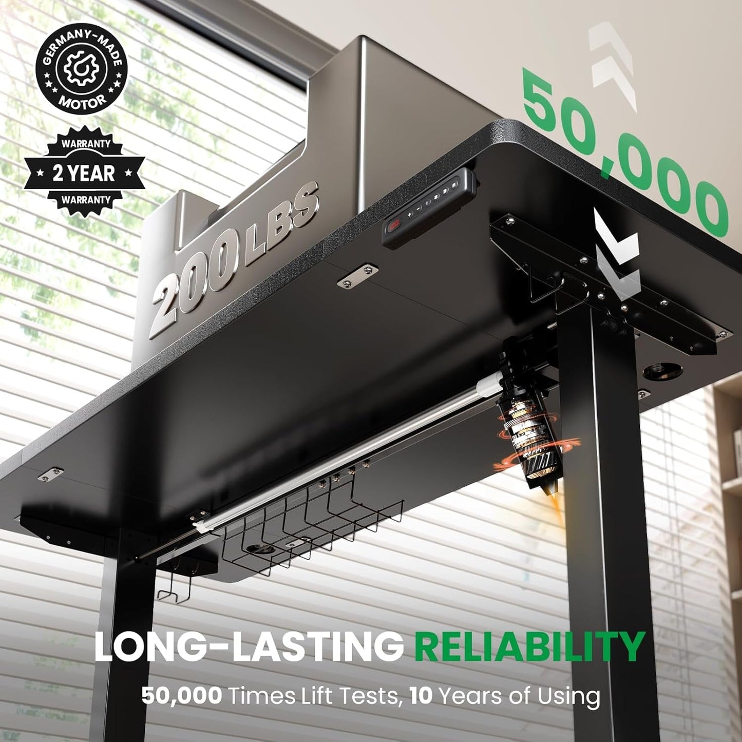 Adjustable Electric Standing Desk with Memory Presets-3