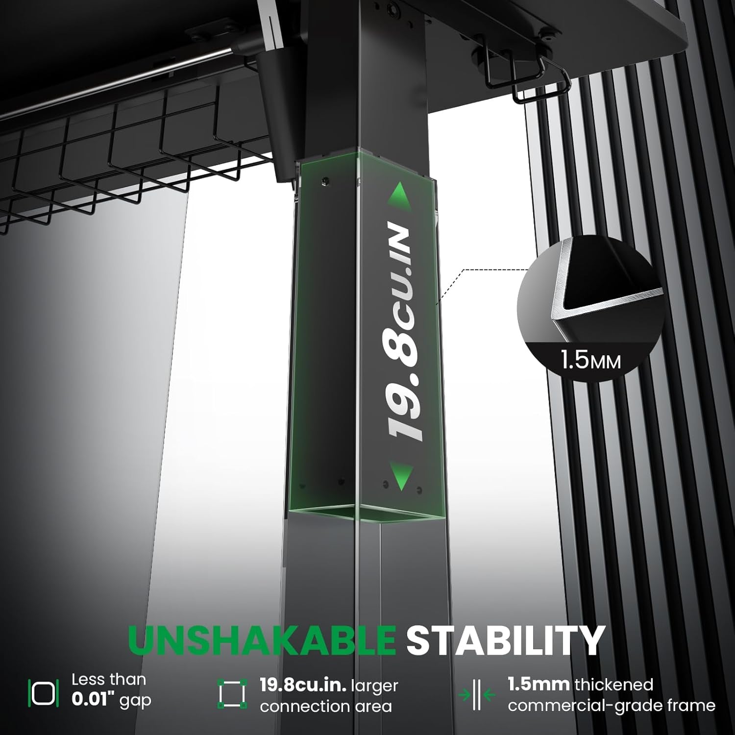 Adjustable Electric Standing Desk with Memory Presets-2