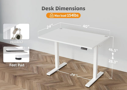 Adjustable Height Electric Standing Desk for Home Office-2