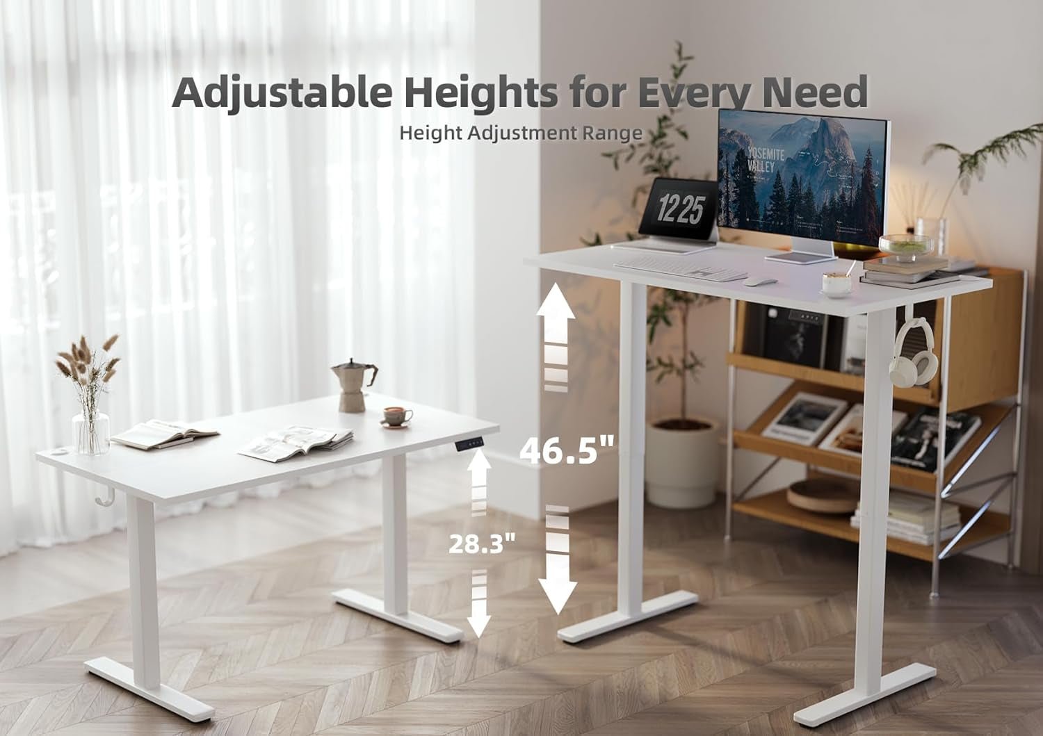 Adjustable Height Electric Standing Desk for Home Office-3