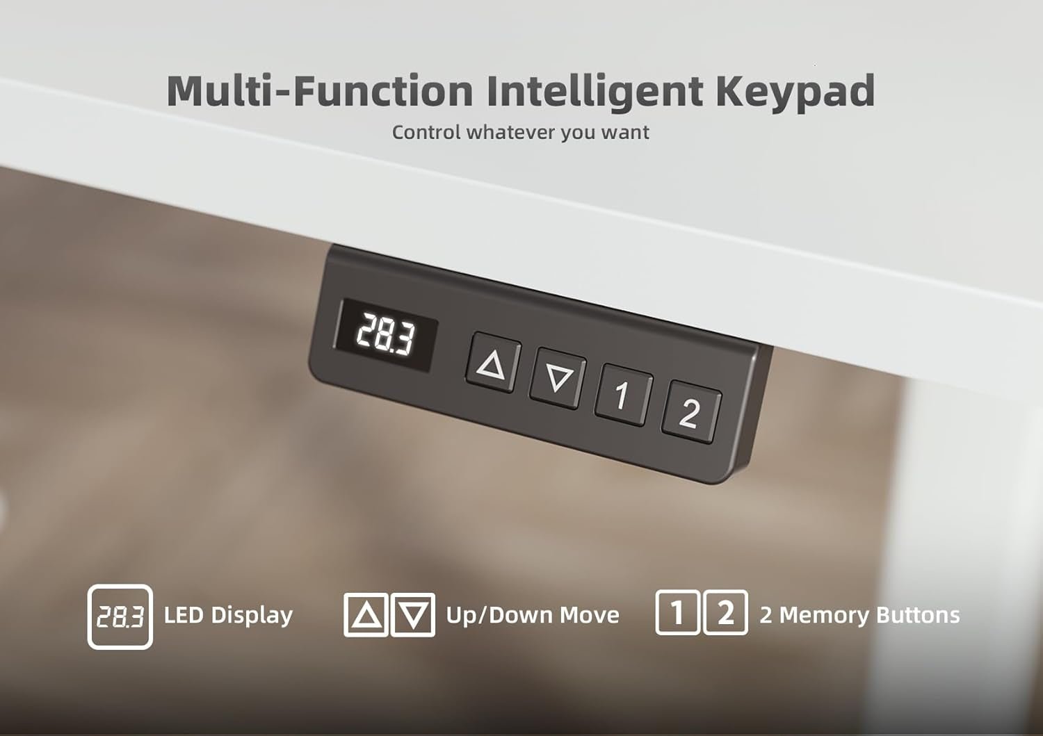 Adjustable Height Electric Standing Desk for Home Office-4