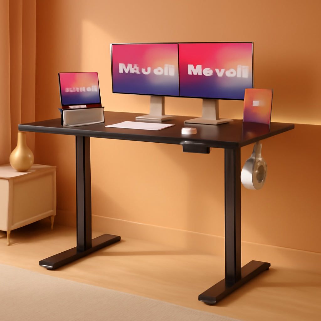 Adjustable Height Electric Standing Desk with Memory Presets-0