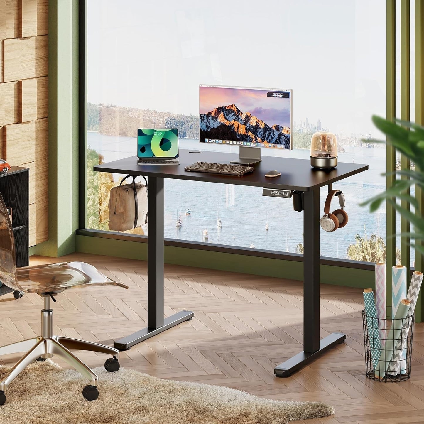 Adjustable Height Electric Standing Desk with Memory Settings-1