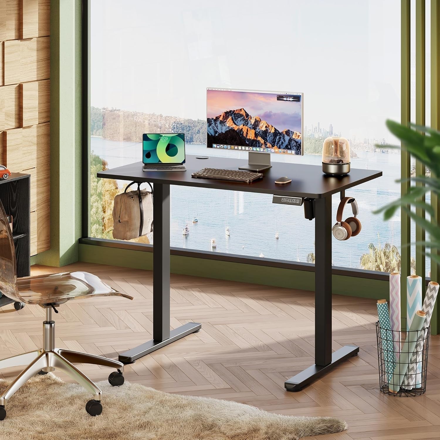 Adjustable Height Electric Standing Desk with Memory Settings-1