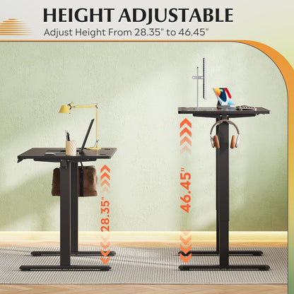 Adjustable Height Electric Standing Desk with Memory Settings-4