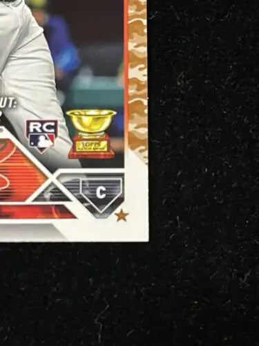 Adley Rutschman 2023 Topps Update US180 Memorial Day Camo Rookie Debut card detail
