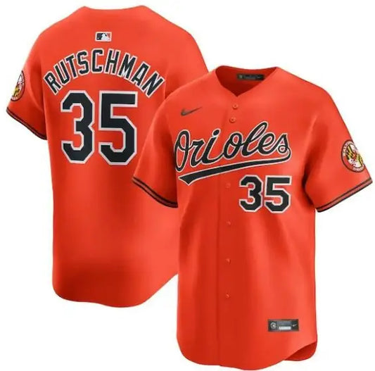 Orange Baltimore Orioles baseball jersey worn by Adley Rutschman Nike 2nd Alternate Limited
