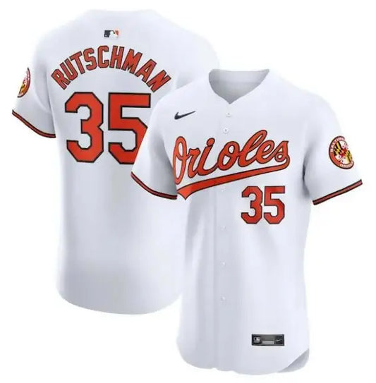 White Adley Rutschman Baltimore Orioles Nike Home Elite Baseball Jersey