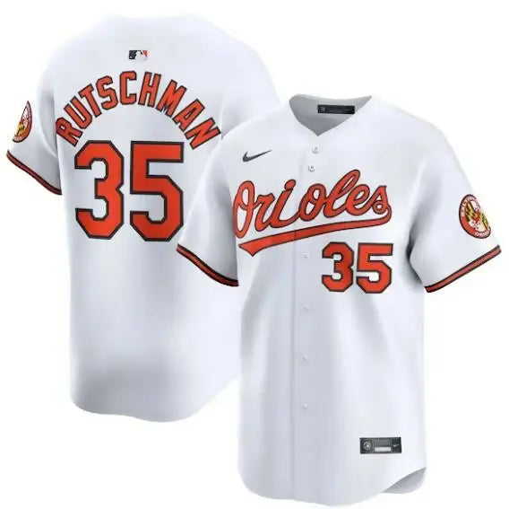 White Baltimore Orioles Nike Home Limited Player Jersey featuring Adley Rutschman design