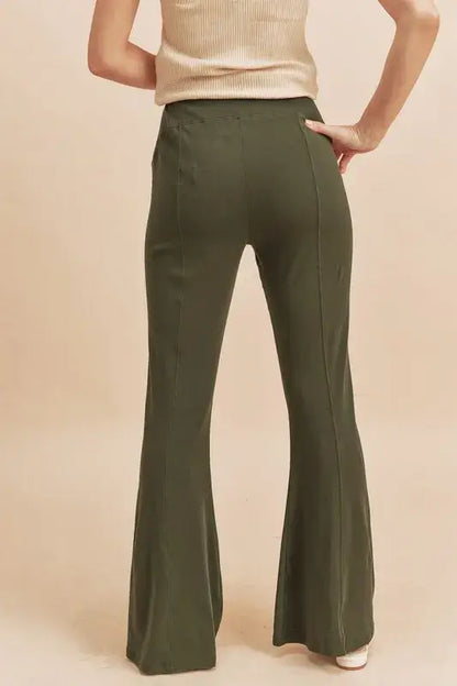 Aemi + Co High Waist Flare Pants