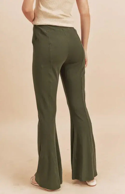 Aemi + Co High Waist Flare Pants