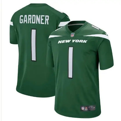 Green New York Jets Nike Legacy Player Game Jersey with Ahmad Sauce Gardner number 1