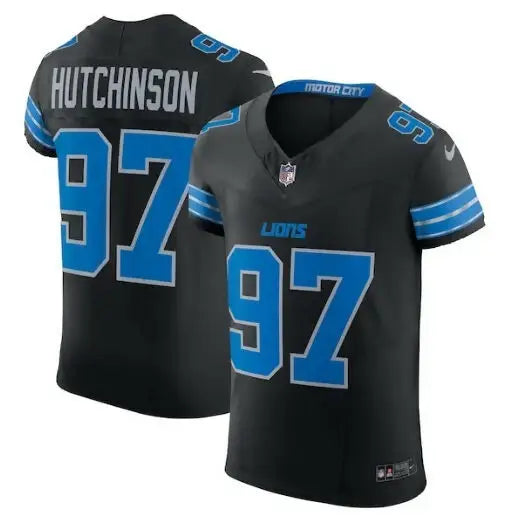 Black Detroit Lions Aidan Hutchinson #97 Nike Alternate Vapor FUSE Elite Jersey