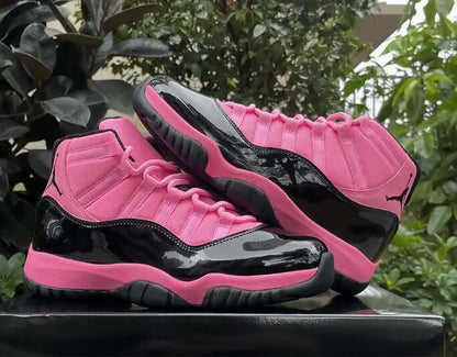 Air Jordan 11 Black Pink sneakers with fast shipping available in business days