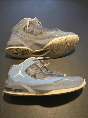 Air Jordan Flight-The-Power Model 487207-005 in Cool Grey and Light Blue with translucent panels