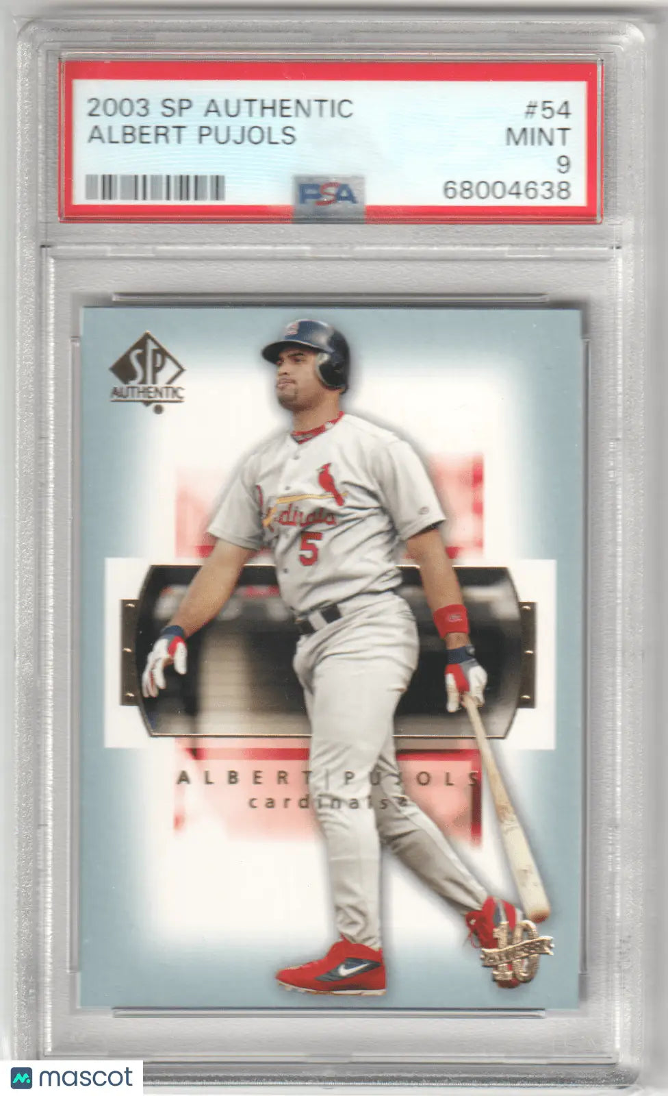 Graded Albert Pujols 2003 Upper Deck SP Authentic baseball card at Columbia Hobby