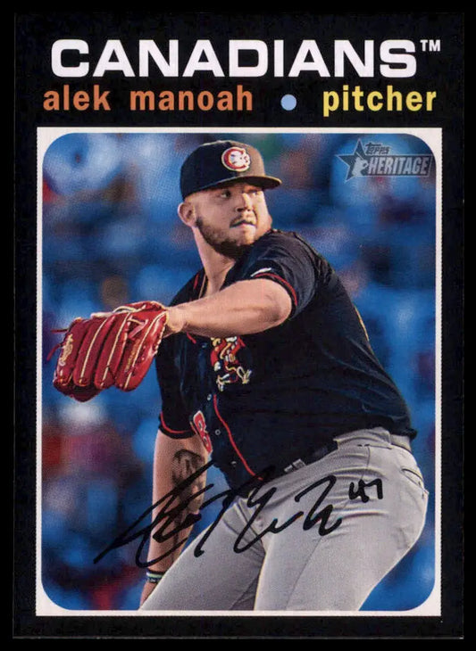 Alek Manoah 2020 Topps Heritage Minor League baseball card Vancouver Canadians
