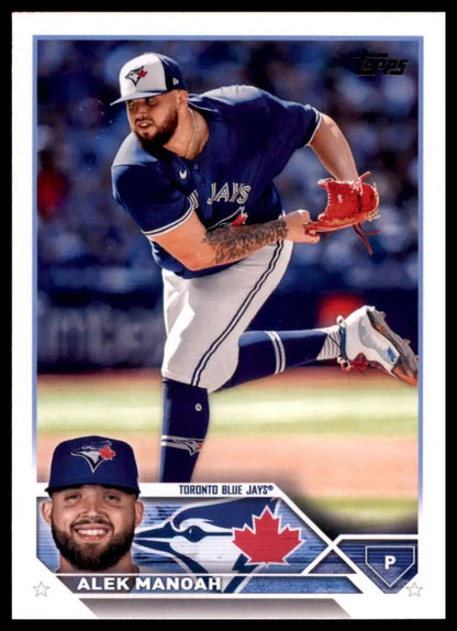 Alek Manoah baseball card from 2023 Topps #540 Toronto Blue Jays collection