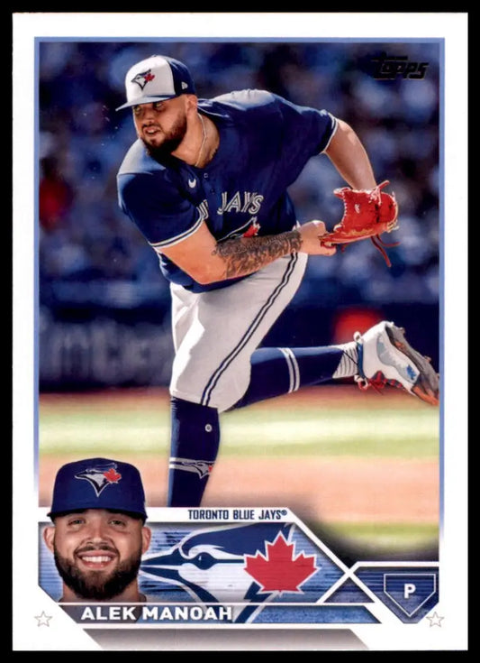 Alek Manoah baseball card from 2023 Topps #540 Toronto Blue Jays collection